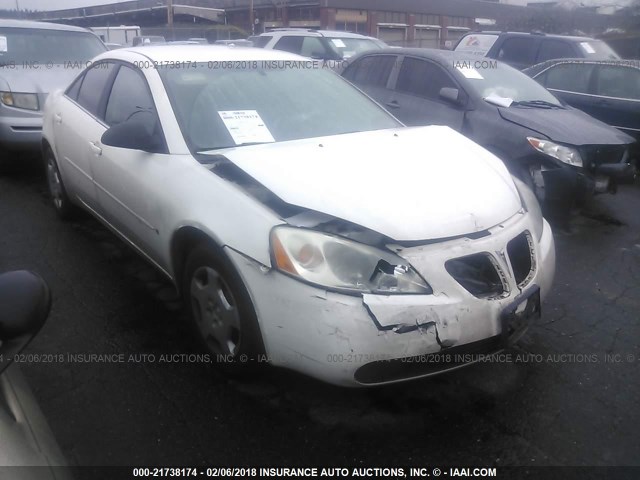 1G2ZF55B664271857 - 2006 PONTIAC G6 SE WHITE photo 1