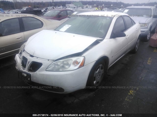 1G2ZF55B664271857 - 2006 PONTIAC G6 SE WHITE photo 2