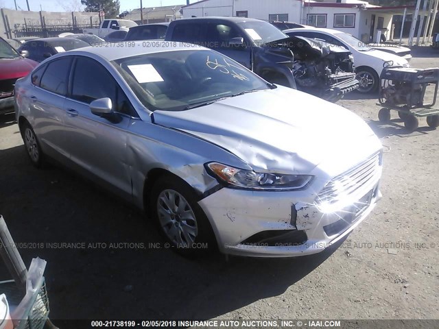 3FA6P0G73DR324354 - 2013 FORD FUSION S SILVER photo 1