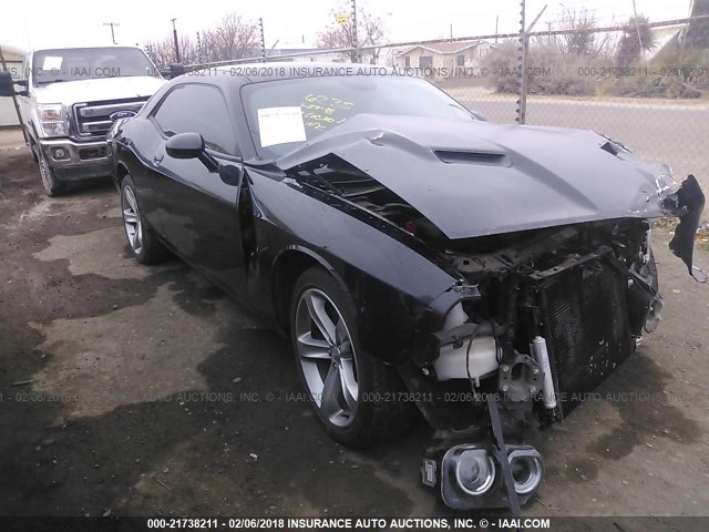 2C3CDZAT2FH701212 - 2015 DODGE CHALLENGER SXT BLACK photo 1