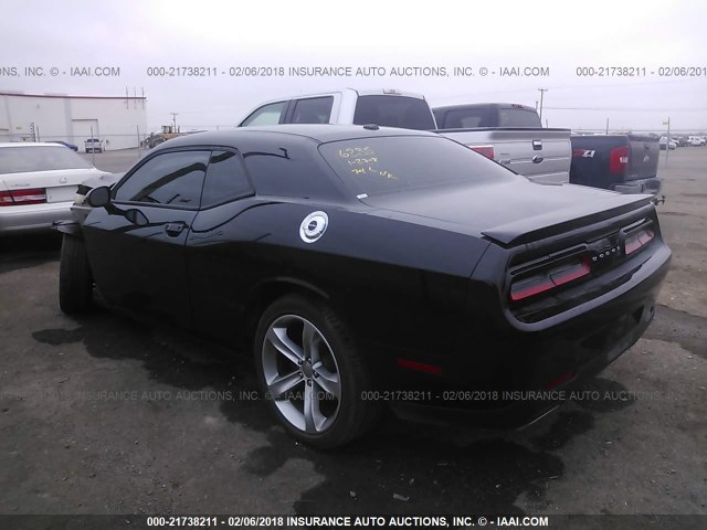 2C3CDZAT2FH701212 - 2015 DODGE CHALLENGER SXT BLACK photo 3