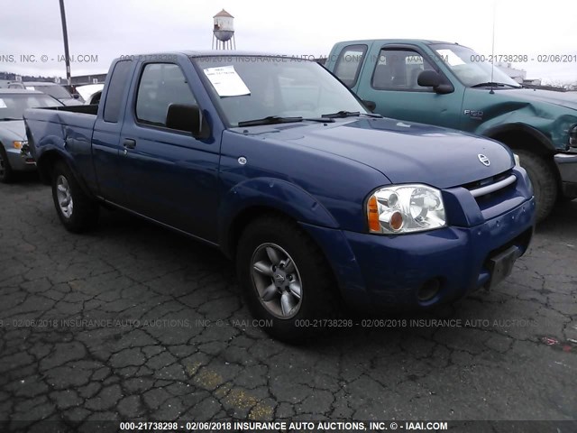 1N6DD26S62C310257 - 2002 NISSAN FRONTIER KING CAB XE BLUE photo 1