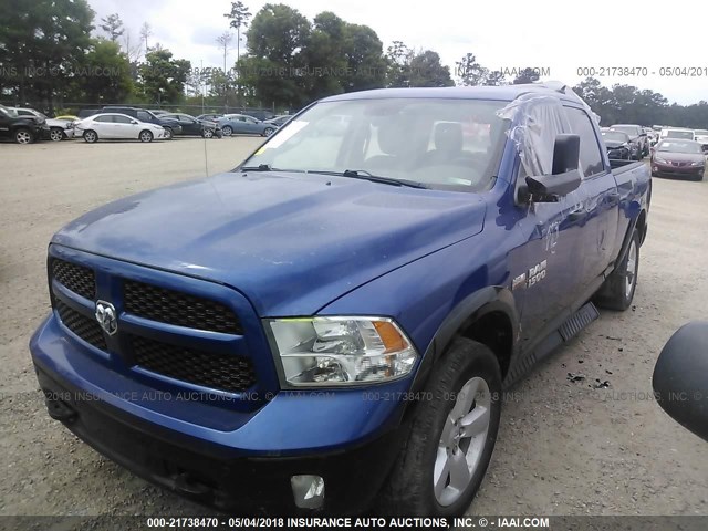 1C6RR7TT0ES289556 - 2014 RAM 1500 SLT BLUE photo 2