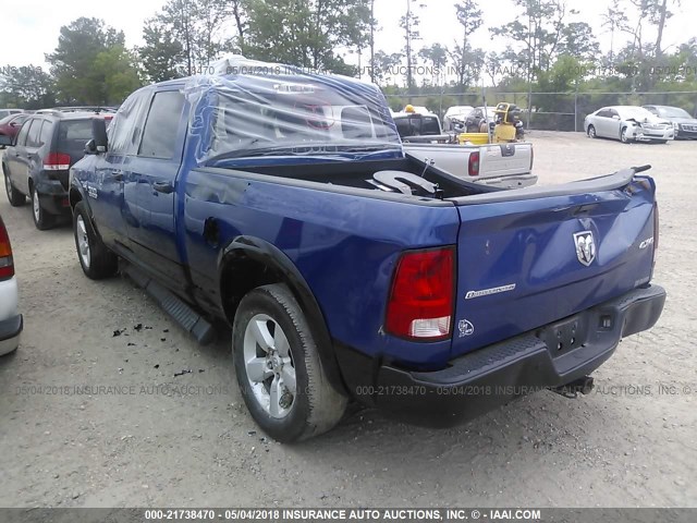 1C6RR7TT0ES289556 - 2014 RAM 1500 SLT BLUE photo 3