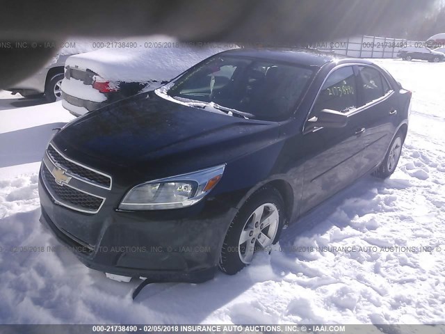 1G11B5SA9DF258675 - 2013 CHEVROLET MALIBU LS შავი ფოტო 2