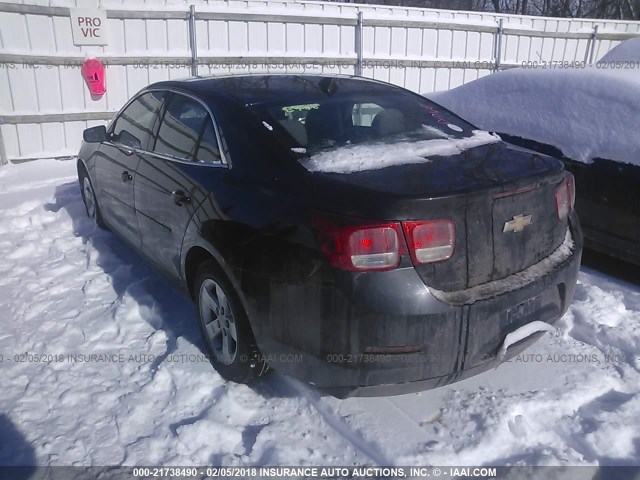 1G11B5SA9DF258675 - 2013 CHEVROLET MALIBU LS შავი ფოტო 3