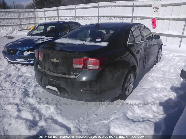 1G11B5SA9DF258675 - 2013 CHEVROLET MALIBU LS შავი ფოტო 4