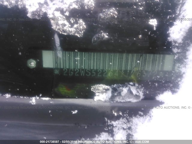 2G2WS522641176372 - 2004 PONTIAC GRAND PRIX GT2 შავი ფოტო 9