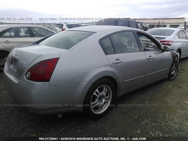 1N4BA41E84C905068 - 2004 NISSAN MAXIMA SE/SL GRAY photo 4