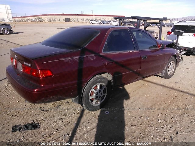 4T1BG22K31U062500 - 2001 TOYOTA CAMRY CE/LE/XLE 勃艮第红 照片 4