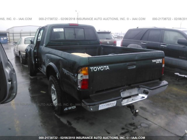 4TAWN72N7XZ402659 - 1999 TOYOTA TACOMA XTRACAB GREEN photo 3