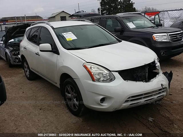 JN8AS5MT9BW178168 - 2011 NISSAN ROGUE S/SV/KROM WHITE photo 1