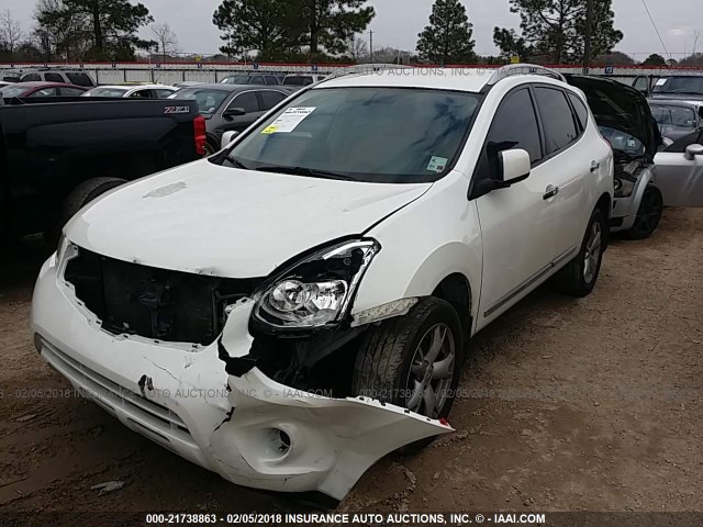 JN8AS5MT9BW178168 - 2011 NISSAN ROGUE S/SV/KROM WHITE photo 2