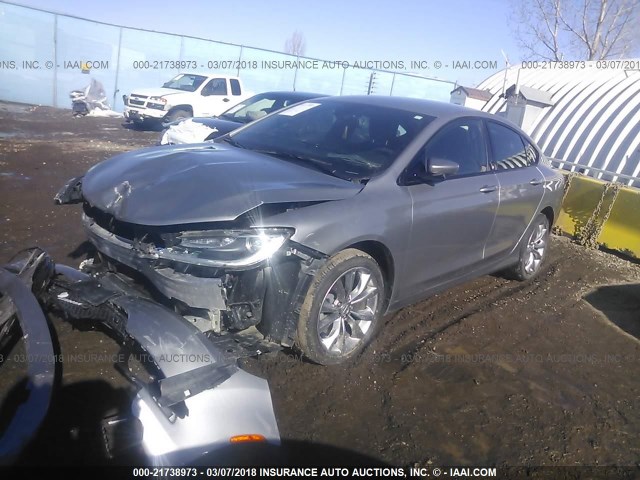 1C3CCCDG9GN114724 - 2016 CHRYSLER 200 S GRAY photo 2