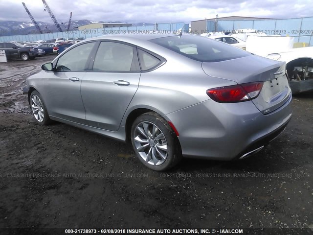 1C3CCCDG9GN114724 - 2016 CHRYSLER 200 S GRAY photo 3