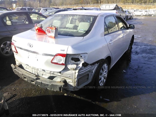 2T1BU4EE2CC864387 - 2012 TOYOTA COROLLA S/LE SILVER photo 4