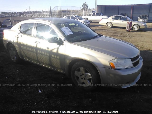 1B3CC4FB5AN174611 - 2010 DODGE AVENGER SXT GOLD photo 1