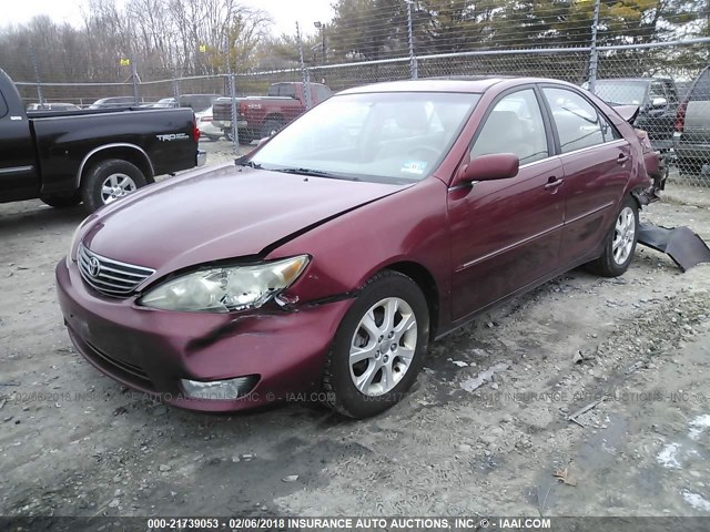 4T1BE30K76U129427 - 2006 TOYOTA CAMRY LE/XLE/SE RED photo 2