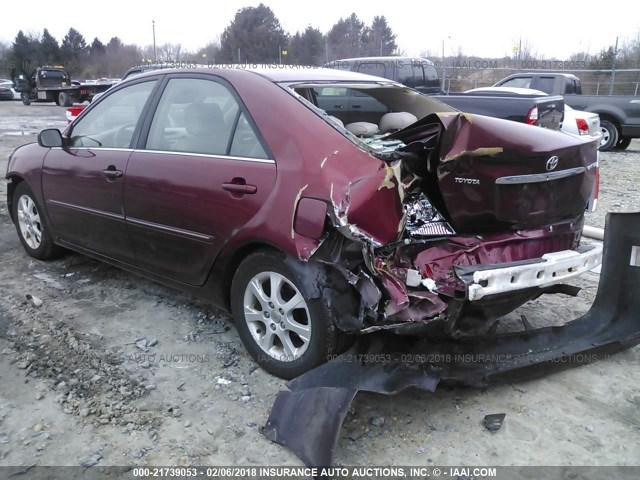 4T1BE30K76U129427 - 2006 TOYOTA CAMRY LE/XLE/SE RED photo 3