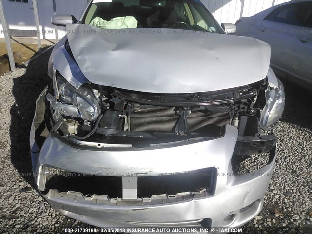 1N4AA5AP7EC439881 - 2014 NISSAN MAXIMA S/SV SILVER photo 6