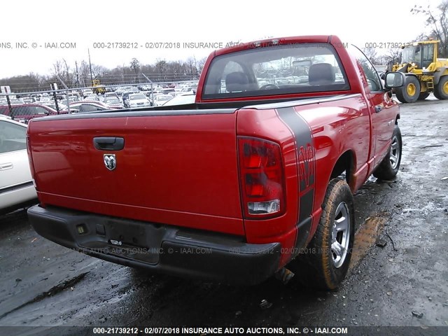 1D7HA16K15J522335 - 2005 DODGE RAM 1500 ST RED photo 4