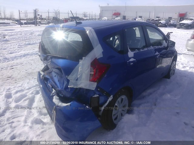 3N1CE2CP6HL377999 - 2017 NISSAN VERSA NOTE S/S PLUS/SV/SL/SR BLUE photo 4