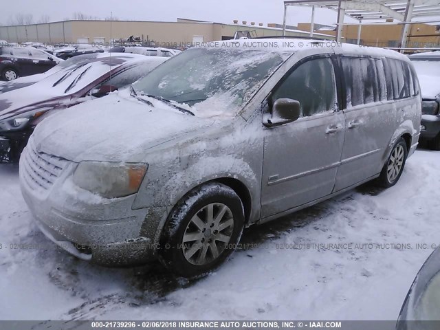 2A8HR54P08R838911 - 2008 CHRYSLER TOWN & COUNTRY TOURING SILVER photo 2