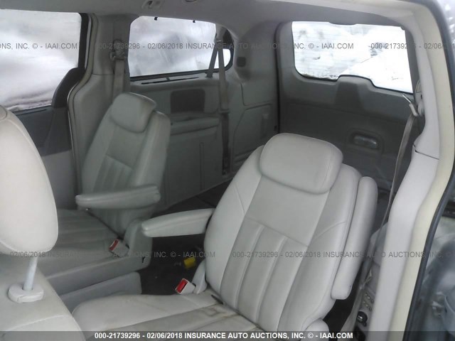 2A8HR54P08R838911 - 2008 CHRYSLER TOWN & COUNTRY TOURING SILVER photo 8