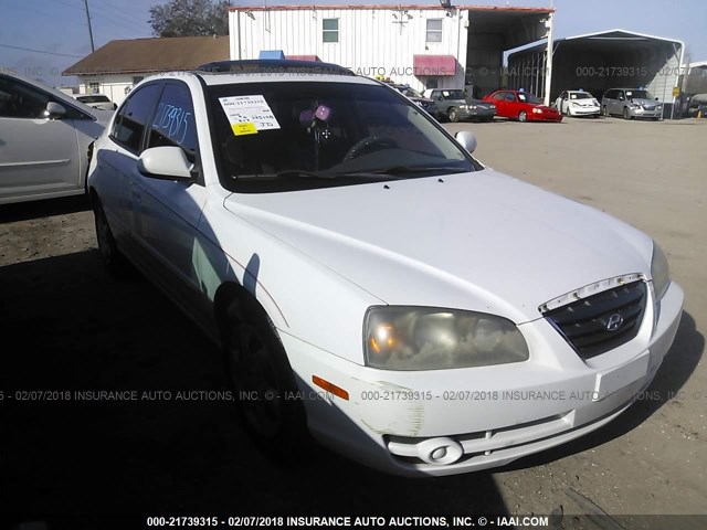 KMHDN46D25U108152 - 2005 HYUNDAI ELANTRA GLS/GT WHITE photo 1