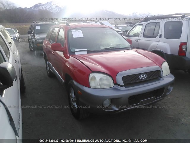 KM8SC73D53U472694 - 2003 HYUNDAI SANTA FE GLS/LX RED photo 1