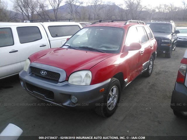 KM8SC73D53U472694 - 2003 HYUNDAI SANTA FE GLS/LX RED photo 2