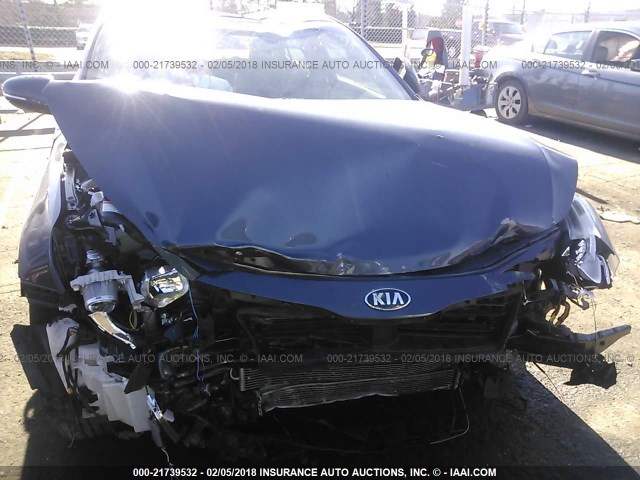 KNAGN4AD4E5066759 - 2014 KIA OPTIMA HYBRID BLUE photo 6