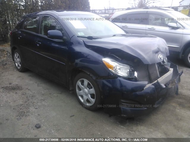 2T1KU4EE2AC255037 - 2010 TOYOTA COROLLA MATRIX  BLUE photo 1