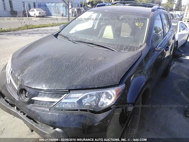 2T3RFREVXFW347399 - 2015 TOYOTA RAV4 XLE BLACK photo 2