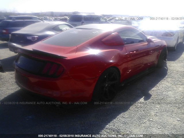 1FA6P8CF0G5252869 - 2016 FORD MUSTANG GT RED photo 4