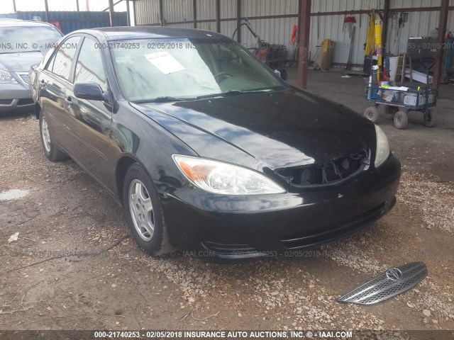 4T1BF32K22U018577 - 2002 TOYOTA CAMRY LE/XLE/SE BLACK photo 1