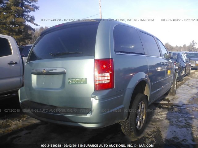 2A8HR54P08R652172 - 2008 CHRYSLER TOWN & COUNTRY TOURING TEAL photo 4