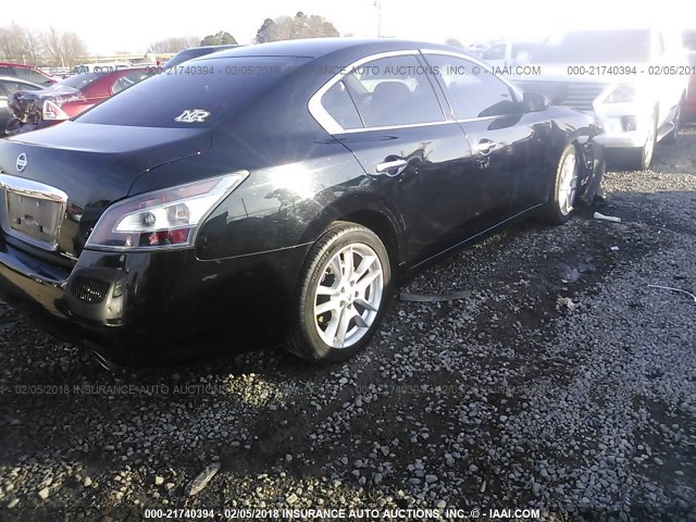 1N4AA5AP7DC838790 - 2013 NISSAN MAXIMA S/SV BLACK photo 4