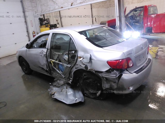 JTDBL40E19J007064 - 2009 TOYOTA COROLLA LE/XLE SILVER photo 3