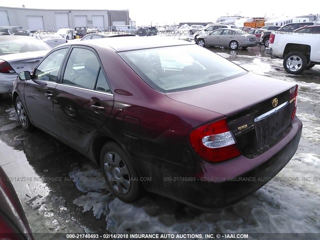 4T1BE30K54U319451 - 2004 TOYOTA CAMRY LE/XLE/SE 红色 照片 3
