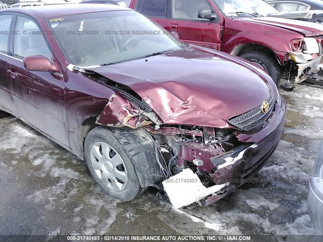 4T1BE30K54U319451 - 2004 TOYOTA CAMRY LE/XLE/SE 红色 照片 6