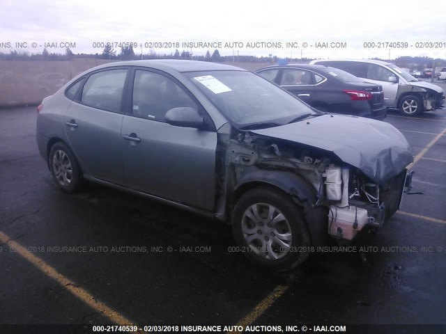 KMHDU4AD0AU053933 - 2010 HYUNDAI ELANTRA BLUE/GLS/SE GRAY photo 1