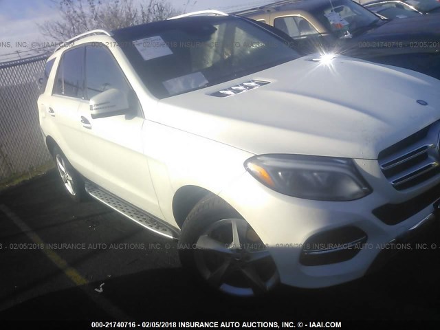 4JGDA5HB6HA924574 - 2017 MERCEDES-BENZ GLE 350 4MATIC WHITE photo 1