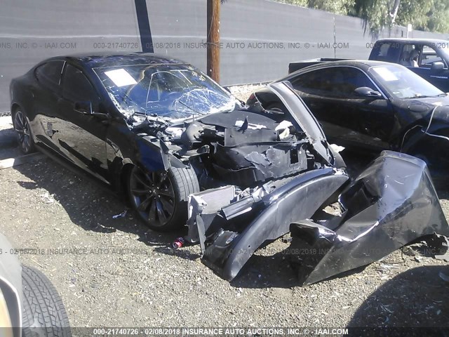 5YJSA1H13EFP59632 - 2014 TESLA MODEL S Սև լուսանկար 1