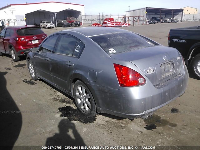 1N4BA41E87C864185 - 2007 NISSAN MAXIMA SE/SL GRAY photo 3