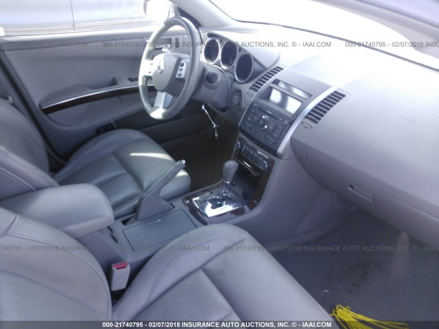 1N4BA41E87C864185 - 2007 NISSAN MAXIMA SE/SL GRAY photo 5