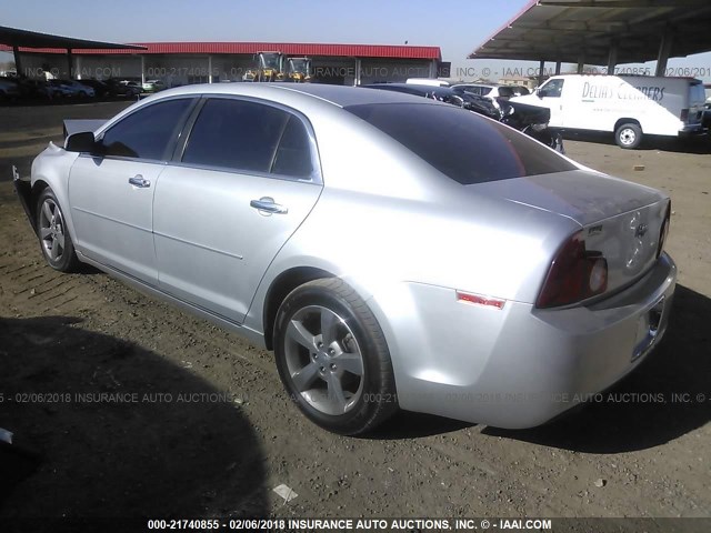 1G1ZC5E05CF256178 - 2012 CHEVROLET MALIBU 1LT ვერცხლისფერი ფოტო 3
