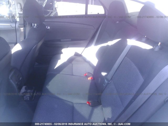 1G1ZC5E05CF256178 - 2012 CHEVROLET MALIBU 1LT ვერცხლისფერი ფოტო 8