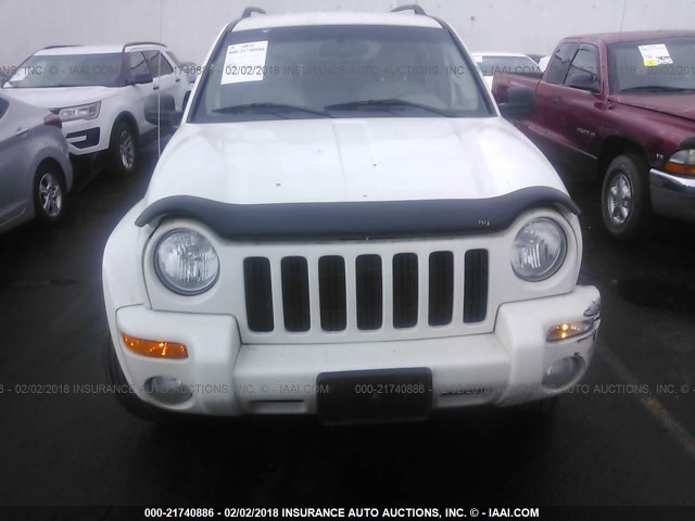 1J4GL58K74W204381 - 2004 JEEP LIBERTY LIMITED WHITE photo 6