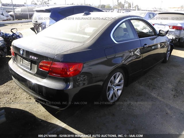 WBAKE5C5XBE573635 - 2011 BMW 328 I SULEV BLACK photo 4